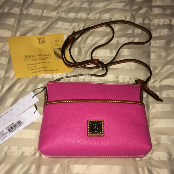 Dooney & Bourke Handbags - Dooney and Bourke Hot Pink Ginger Pouchette